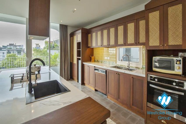 A luxurious 4 beds apartment for rent in To Ngoc Van st, Tay Ho