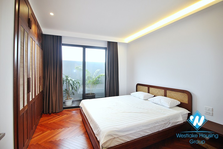 High-end floor and Indochina style 2 beds apartment for rent in Tay Ho
