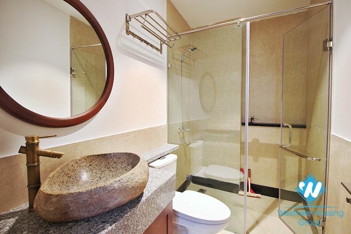 High-end floor and Indochina style 2 beds apartment for rent in Tay Ho