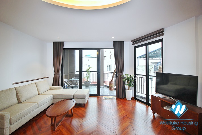 High-end floor and Indochina style 2 beds apartment for rent in Tay Ho