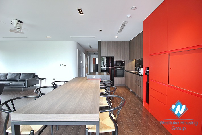 Morden and bright 3beds apartment for lease in To Ngoc Van st, Tay Ho