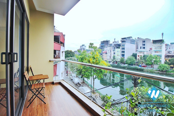 Spacious and lake view 2beds apartment for rent in Vu Mien st, Tay Ho