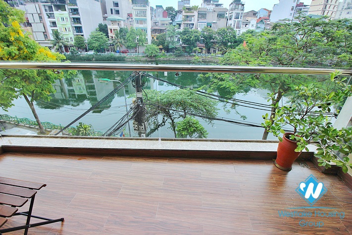 Spacious and lake view 2beds apartment for rent in Vu Mien st, Tay Ho
