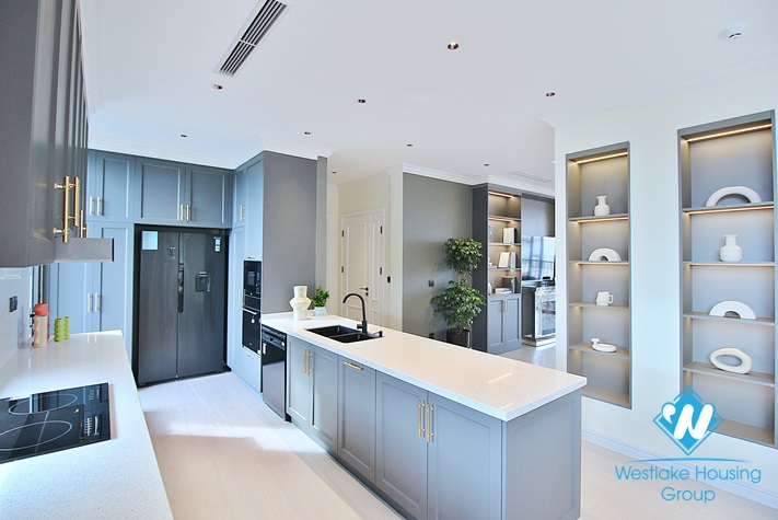 Morden and spacious 04-bedroom apartment for lease in To Ngoc Van, Tay Ho, Ha Noi