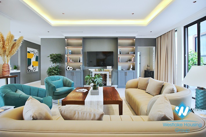 Morden and spacious 04-bedroom apartment for lease in To Ngoc Van, Tay Ho, Ha Noi