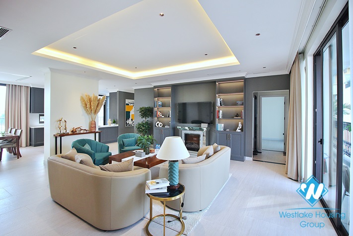 Morden and spacious 04-bedroom apartment for lease in To Ngoc Van, Tay Ho, Ha Noi