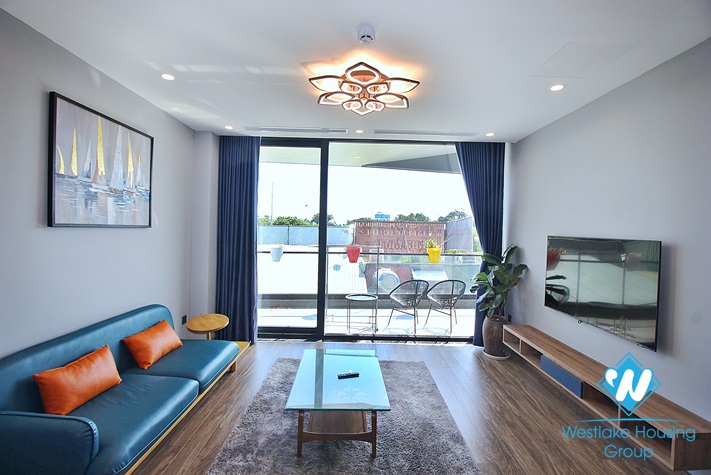 A cutie 2 bedrooms apartment for rent in Nghi Tam st, Tay Ho