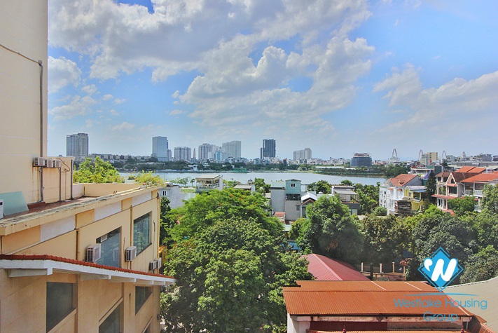 Giant terrace penhouse 4beds apartment for rent in To Ngoc Van st, Tay Ho