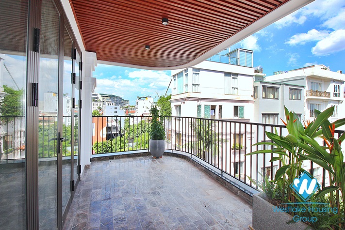 Giant terrace penhouse 4beds apartment for rent in To Ngoc Van st, Tay Ho