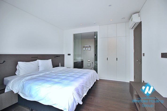 Top floor and lake view two bedrooms apartment for rent in Tu Hoa, Tay Ho