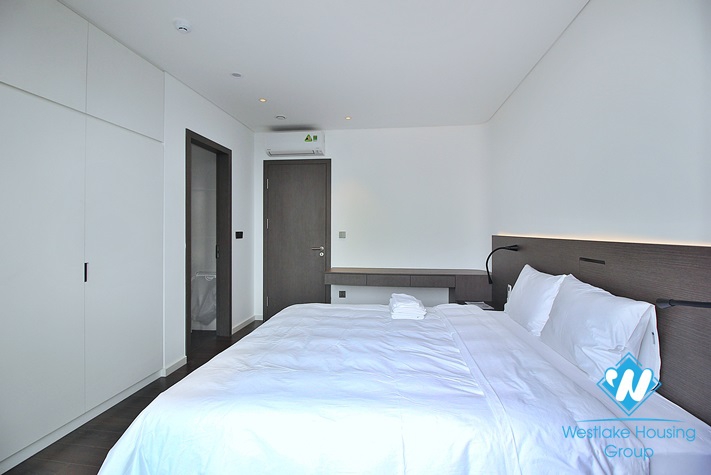 Top floor and lake view two bedrooms apartment for rent in Tu Hoa, Tay Ho