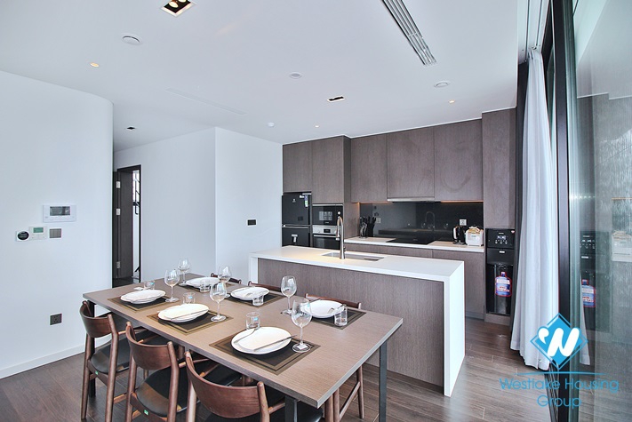 Top floor and lake view two bedrooms apartment for rent in Tu Hoa, Tay Ho