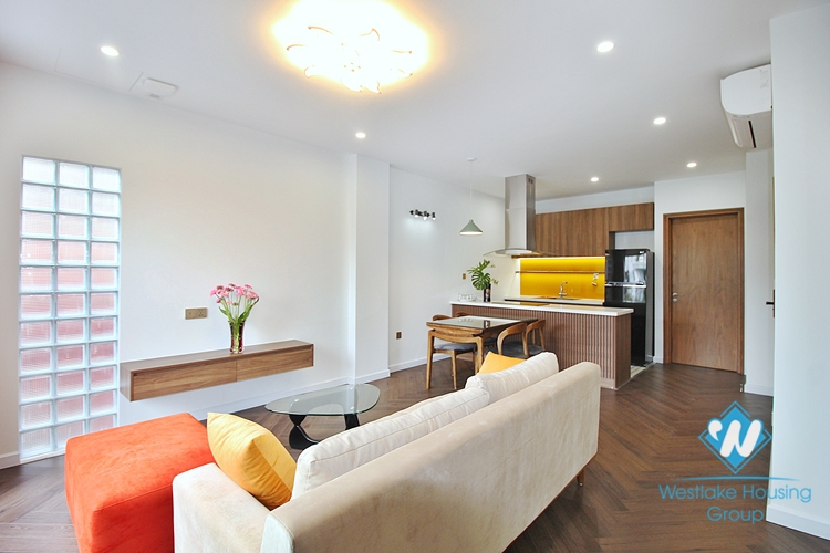 Lake view and brand new 1 bedroom and 1 working room for rent in Tay Ho, Ha Noi