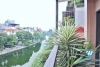 Lake view and brand new 1 bedroom and 1 working room for rent in Tay Ho, Ha Noi