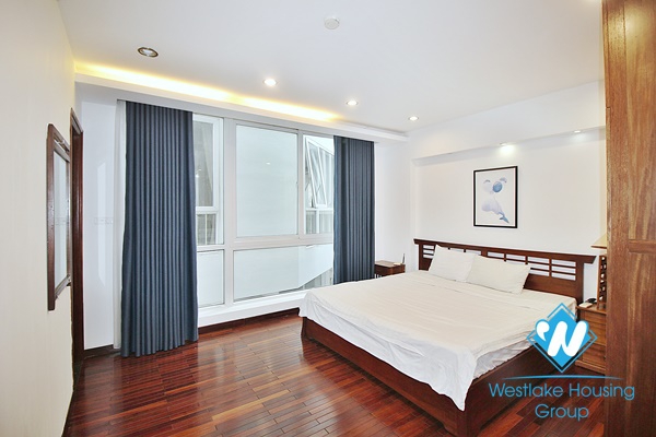 Spacious 03 bedrooms apartment with lakeview for rent in Quang Khanh street, Tay Ho district.