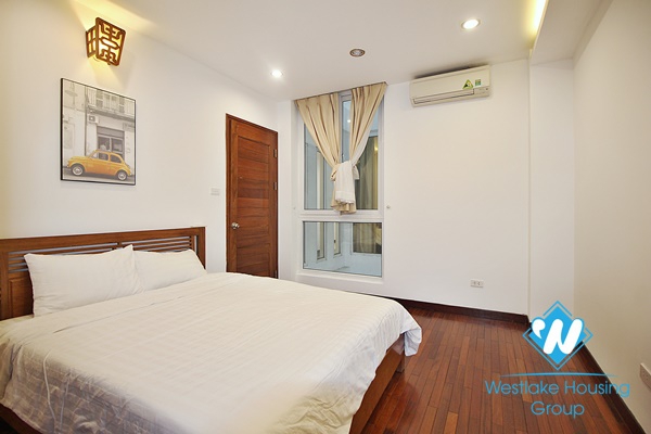Spacious 03 bedrooms apartment with lakeview for rent in Quang Khanh street, Tay Ho district.
