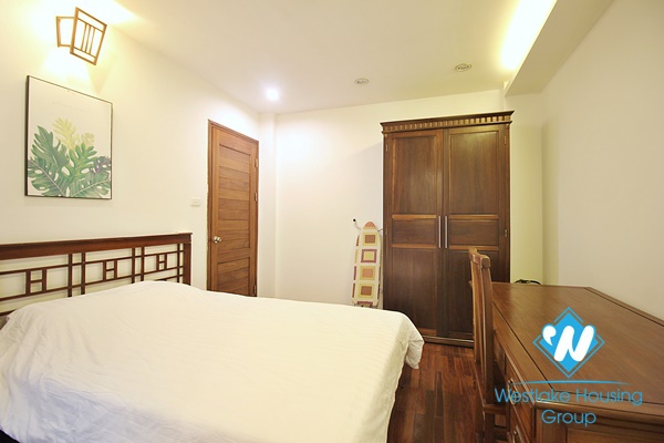 Spacious 03 bedrooms apartment with lakeview for rent in Quang Khanh street, Tay Ho district.
