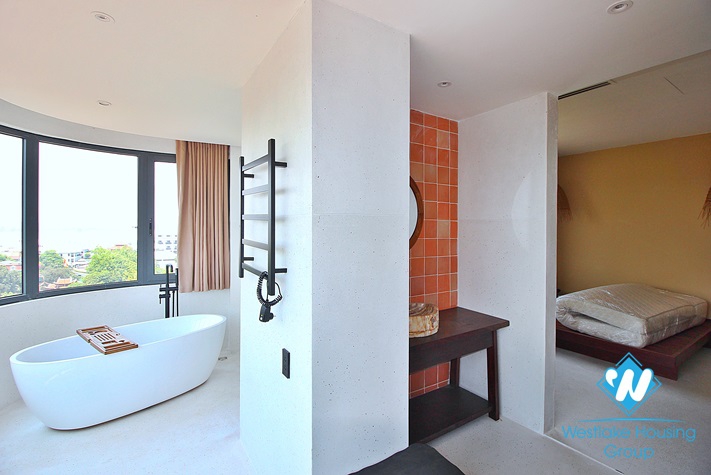 Bright apartment with nice view for rent in Tay Ho District 