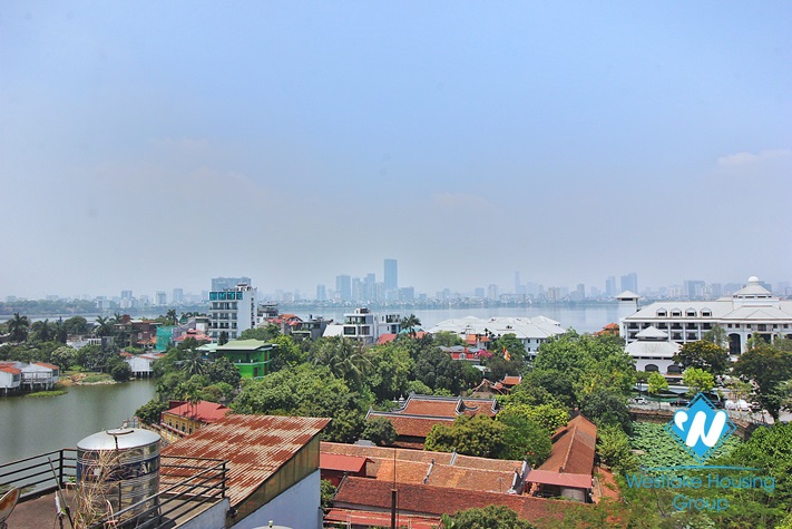 Bright apartment with nice view for rent in Tay Ho District 