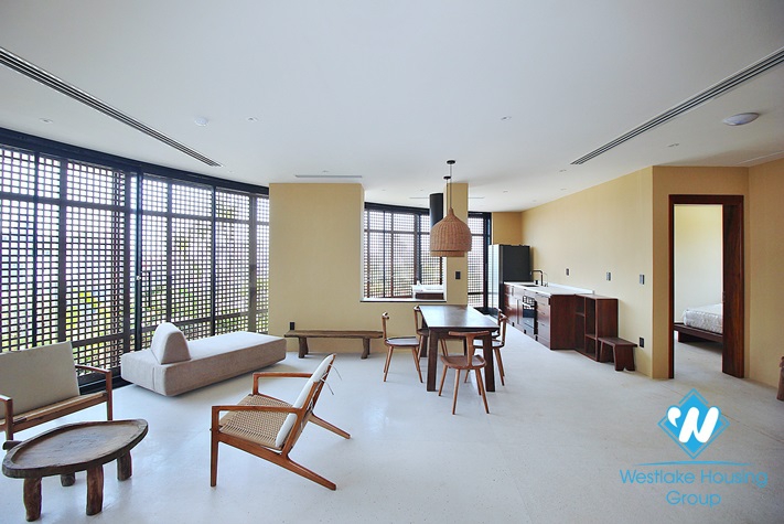 Bright apartment with nice view for rent in Tay Ho District 