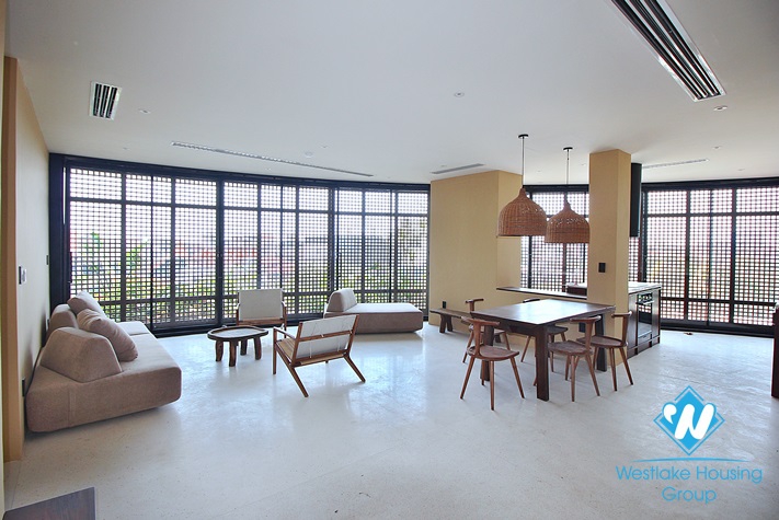 Bright apartment with nice view for rent in Tay Ho District 
