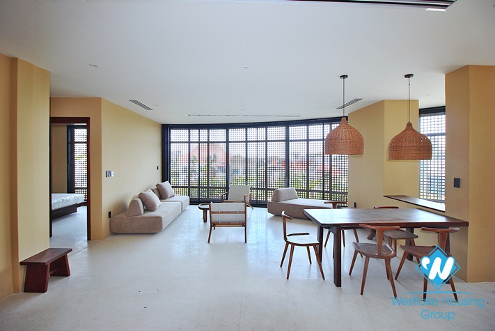 Bright apartment with nice view for rent in Tay Ho District 