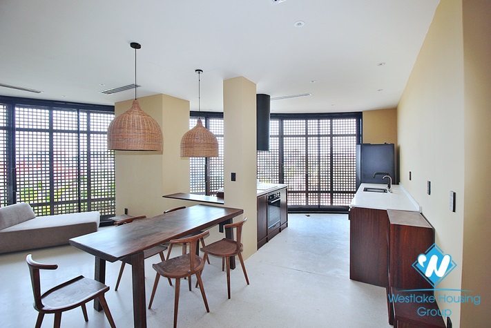 Bright apartment with nice view for rent in Tay Ho District 