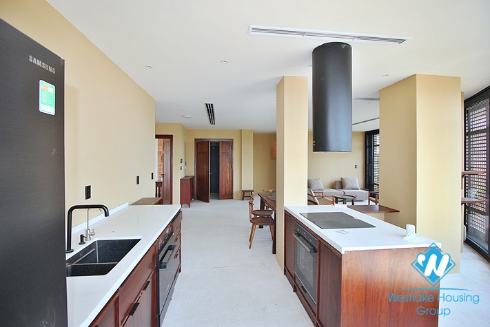 Bright apartment with nice view for rent in Tay Ho District 