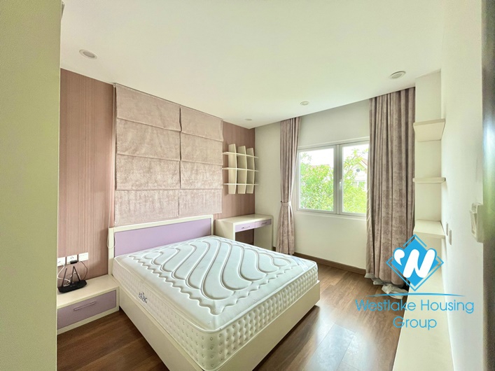 Hoa Sua duplex villa in Vinhomes Riverside urban area for rent.