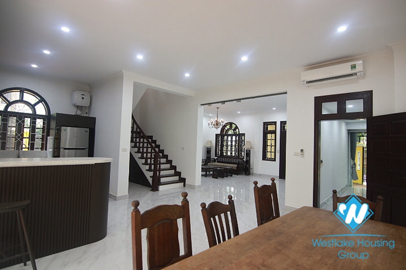 Garden villa for rent in area D Ciputra next to UNIS, Hanoi.