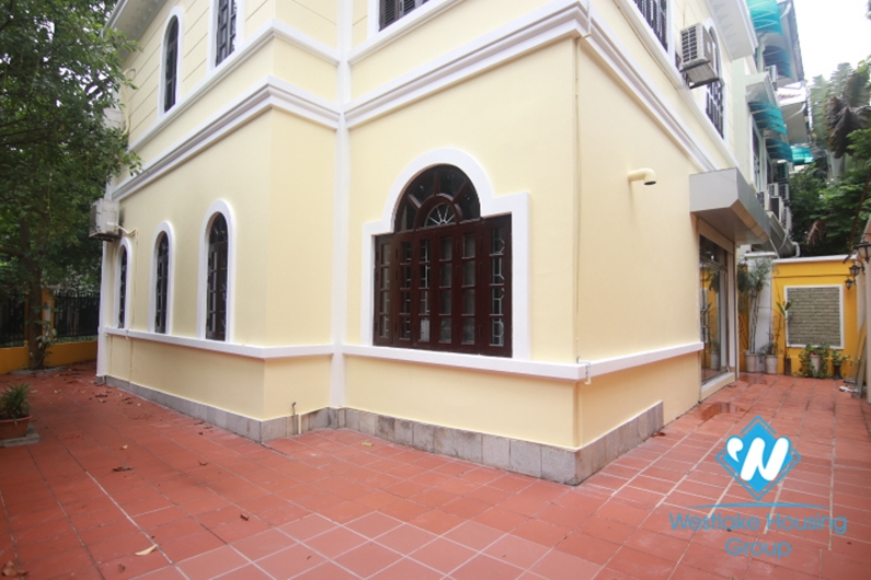 Garden villa for rent in area D Ciputra next to UNIS, Hanoi.