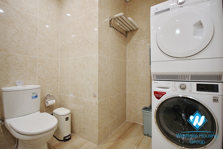 A charming 2+ bedrooms apartment for rent in D'Leroi Soleil buidling, Xuan Dieu, Tay Ho