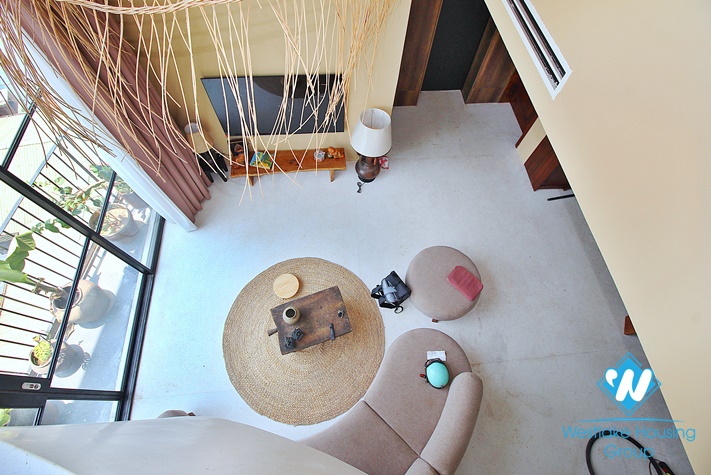 Duplex apartment with swimming pool for rent in Tay Ho district 