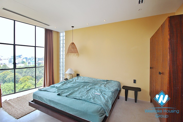 Duplex apartment with swimming pool for rent in Tay Ho district 