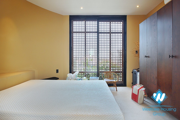 Duplex apartment with swimming pool for rent in Tay Ho district 