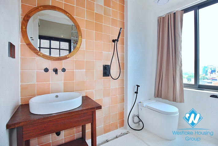 Duplex apartment with swimming pool for rent in Tay Ho district 