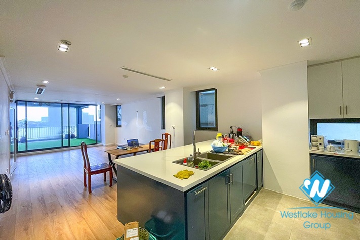 Duplex two bedroom modern for rent in Nhat Chieu st, Tay Ho district.