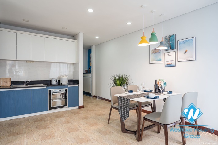 Modern one bedroom apartment for rent in Kim Ma st, Ba Dinh district .