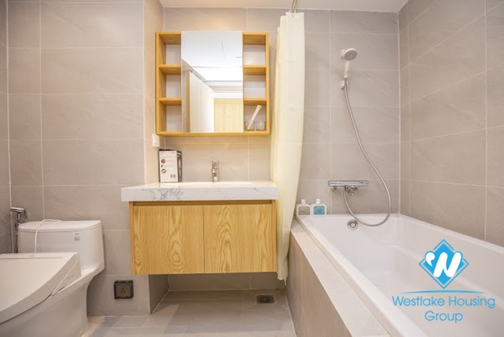 Bright one bedroom apartment for rent in Phan Ke Binh st, Ba Dinh district.