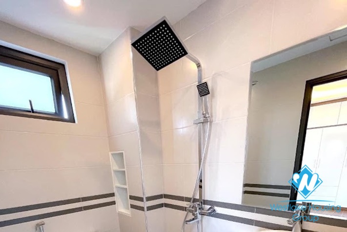 Bright and beautiful a studio apartment for rent in Lac Long Quan st, Tay Ho district.