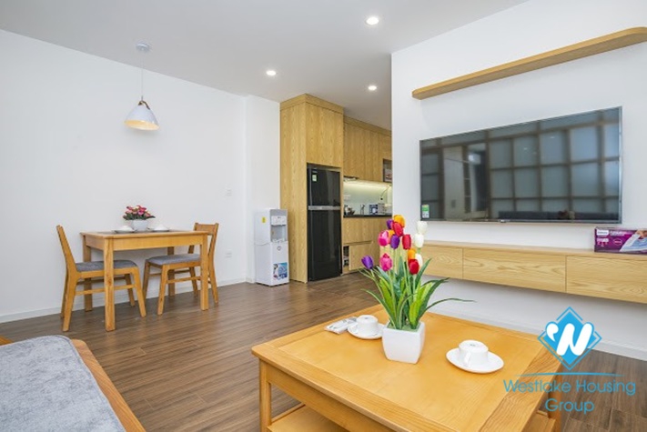 Bright one bedroom apartment for rent in Phan Ke Binh st, Ba Dinh district.