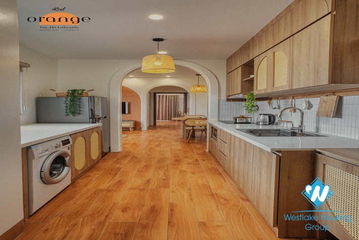 Nice deisgn apartment with lake view for rent in Vu Mien st (Yen Phu Village) Tay Ho District 