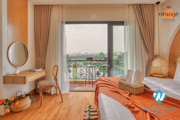 Nice deisgn apartment with lake view for rent in Vu Mien st (Yen Phu Village) Tay Ho District 