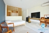 Duplex 1 bedroom lake view apartment for rent in Xuan Dieu st, Tay Ho district.