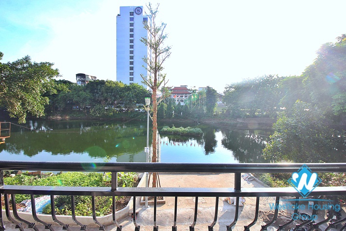Lake view one bedroom apartment for rent in Tu Hoa street,Tay Ho, Ha Noi