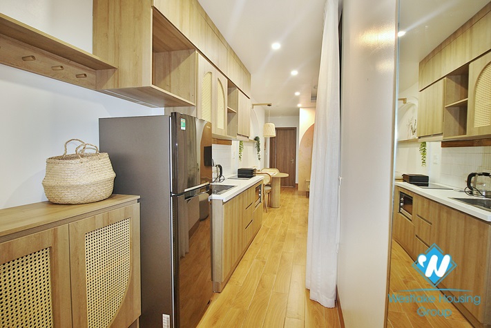 Lake view and brand new 1 bedroom apartment for rent in Vu Mien st, Tay Ho