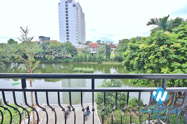 A lake new 1 bedroom apartment for rent in Tu Hoa area, Tay Ho, Ha Noi