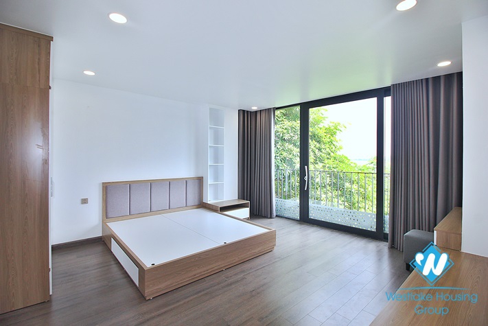 Lake view and brand new 2 beds apartment for rent in Nguyen Dinh Thi st, Tay Ho