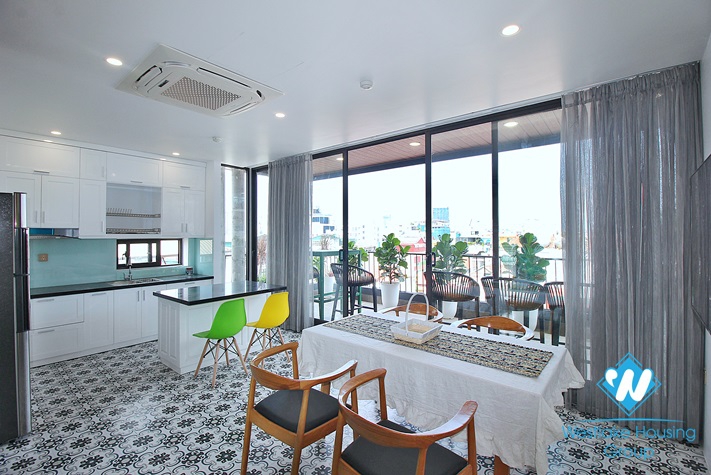 Brand new 1 bedroom with huge balcony for rent in Au Co, Tay Ho