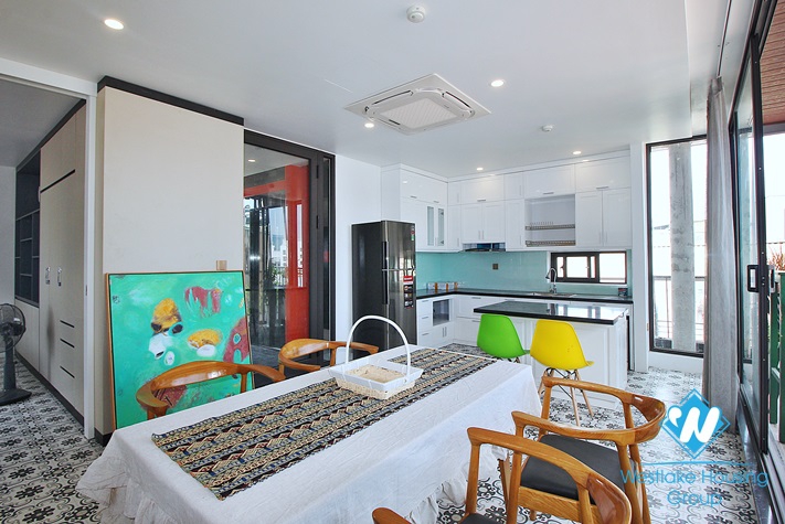 Brand new 1 bedroom with huge balcony for rent in Au Co, Tay Ho